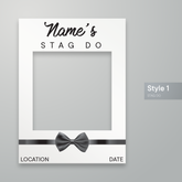 Customisable Stag Do Stag Party Selfie Frame
